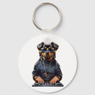 ロットワイラードッグ着物 キーホルダー