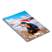 ロットワイラードッグ絵画クリスマス ノートブック (右側)