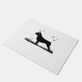 ロットワイラードッグ – ハロウィンムーンシルエットオーバーシズ ドアマット (アングル)