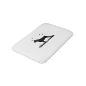 ロットワイラードッグ – ハロウィンムーンシルエットオーバーシズ バスマット (アングル)