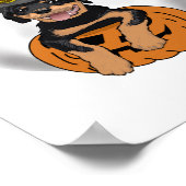 ロットワイラーハロウィンギフト ポスター (角)