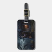 ロットワイラーハロウィンホラー ラゲッジタグ (正面縦)