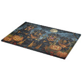 ロットワイラーハロウィン不気味 カッティングボード (角)