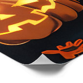 ロットワイラーハロウィン不気味 ポスター (角)