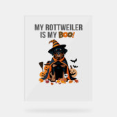 ロットワイラーハロウィーンの衣装ロットワイラーは私 アクリルサイン (正面)