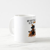 ロットワイラーハロウィーンの衣装ロットワイラーは私 コーヒーマグカップ (正面左)