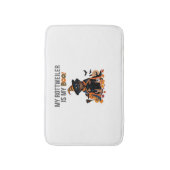 ロットワイラーハロウィーンの衣装ロットワイラーは私 バスマット (正面縦)