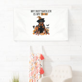 ロットワイラーハロウィーンの衣装ロットワイラーは私 横断幕 (インサイチュ)