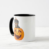 ロットワイラーハロウィーンコーヒーマグ マグカップ (正面左)