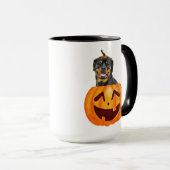 ロットワイラーハロウィーンコーヒーマグ マグカップ (正面右)