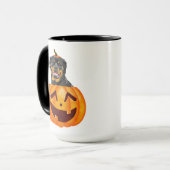ロットワイラーハロウィーンコーヒーマグ マグカップ (正面左)
