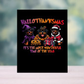 ロットワイラーハロウィーン感謝祭クリスマスクラス アクリルサイン (ニュートラル)