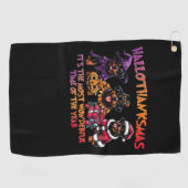 ロットワイラーハロウィーン感謝祭クリスマスクラス ゴルフタオル (横)