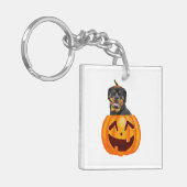 ロットワイラーハロウィーン キーホルダー (正面左)