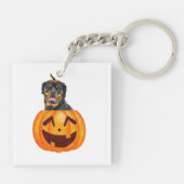 ロットワイラーハロウィーン キーホルダー (裏面)