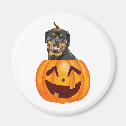 ロットワイラーハロウィーン マグネット (正面)