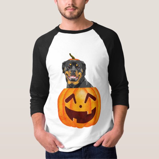 ロットワイラーハロウィーンTシャツ Tシャツ (正面)