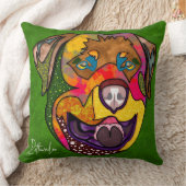 ロットワイラーハンド絵を描装飾用クッション クッション (ブランケット)