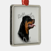 ロットワイラーパパ2 メタルオーナメント (右)