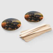 ロットワイラーパピーオータムデライトカボチャ ハンドファン (組立なし)