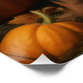 ロットワイラーパピーオータムデライトカボチャ ポスター (コーナー)