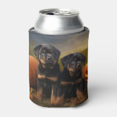ロットワイラーパピーオータムデライトカボチャ 缶クーラー (缶正面)
