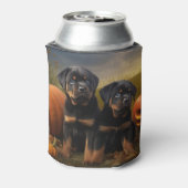 ロットワイラーパピーオータムデライトカボチャ 缶クーラー (缶裏面)