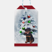 ロットワイラーパピークリスマス ギフトタグ (裏面)