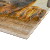 ロットワイラーパピードウウォーターカラー油アー絵を描ト カッティングボード (角)