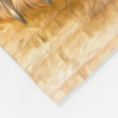 ロットワイラーパピードウウォーターカラー油アー絵を描ト フリースブランケット (角)