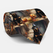 ロットワイラーパンプキンズハロウィンホラー ネクタイ (ロール)