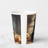 ロットワイラーパンプキンズハロウィンホラー 紙コップ (左)