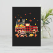 ロットワイラーパンプキントラック秋リーフサンクスギビング 案内状 (スタンド正面)