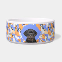 ロットワイラーパーソナライズされた写真&名犬ボウル