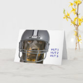 ロットワイラーフットボールドッグ誕生日カード カード (黄色い花)