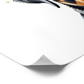 ロットワイラーフラワークラウン ポスター (角)