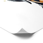 ロットワイラーフラワークラウン ポスター (角)