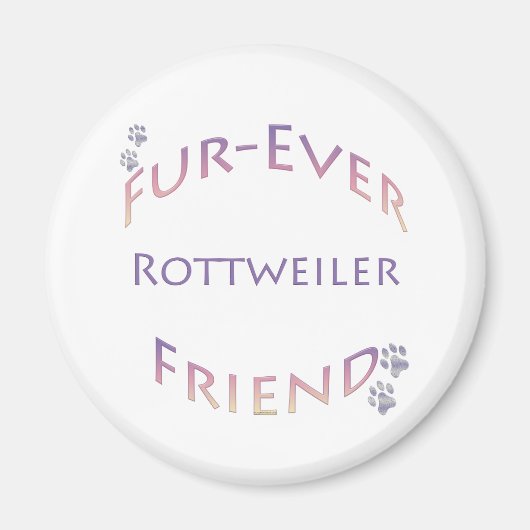 ロットワイラーフーバーフレンド マグネット (正面)