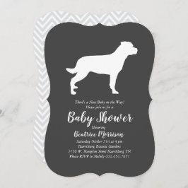 ロットワイラーベビーシャワーロ男女兼用ティ 招待状