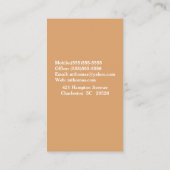 ロットワイラーペットトリマー/獣医/シッター 名刺 (裏面)