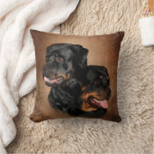 ロットワイラーポリエステル装飾用クッション クッション (ブランケット)