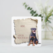ロットワイラーママ破れた紙マザーズの日 カード (スタンド正面)