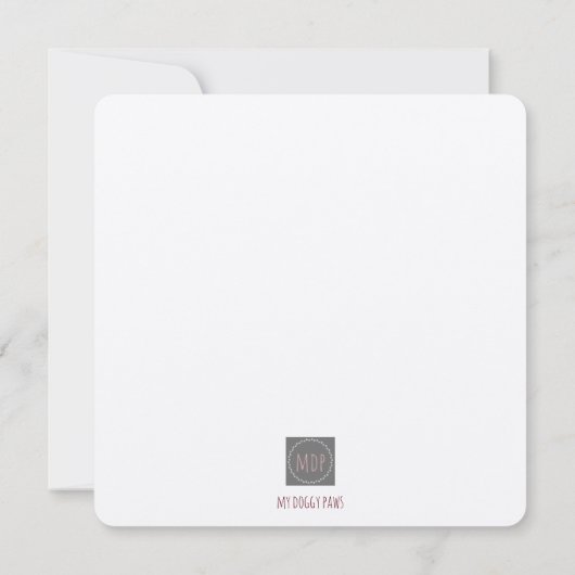 ロットワイラーママ破れた紙マザーズの日 カード (裏面)