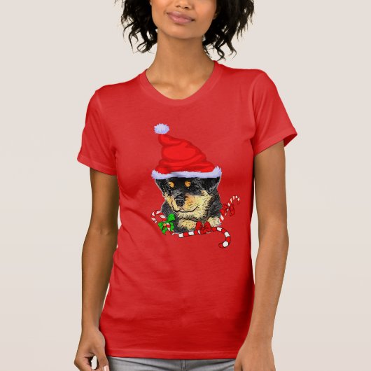ロットワイラーメリー Tシャツ (正面)