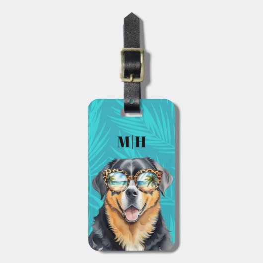 ロットワイラーラゲッジタグ ラゲッジタグ (正面縦)