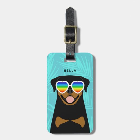 ロットワイラーラゲッジタグ ラゲッジタグ (正面縦)