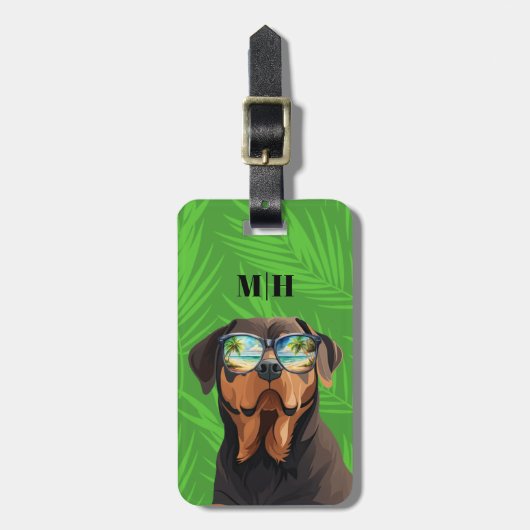 ロットワイラーラゲッジタグ ラゲッジタグ (正面縦)