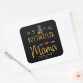 ロットワイラーラブママ スクエアシール (封筒)