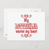 ロットワイラーラブ ポストカード (正面/裏面)