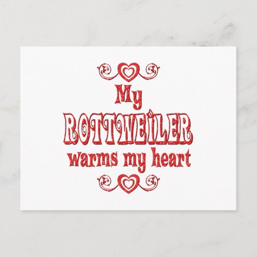 ロットワイラーラブ ポストカード (正面)